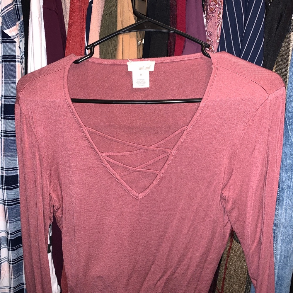 Long sleeve crop top